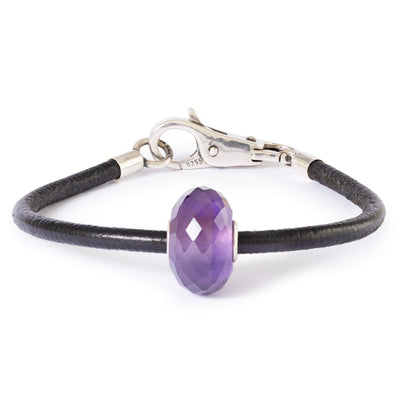 Amethyst Leather Bracelet