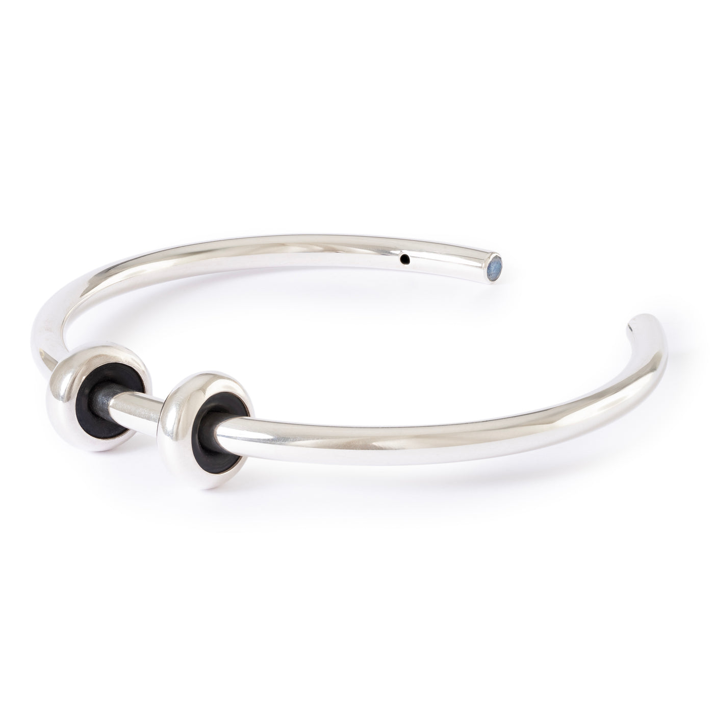 Labradorite Power Bangle with 2 x Silver Spacers