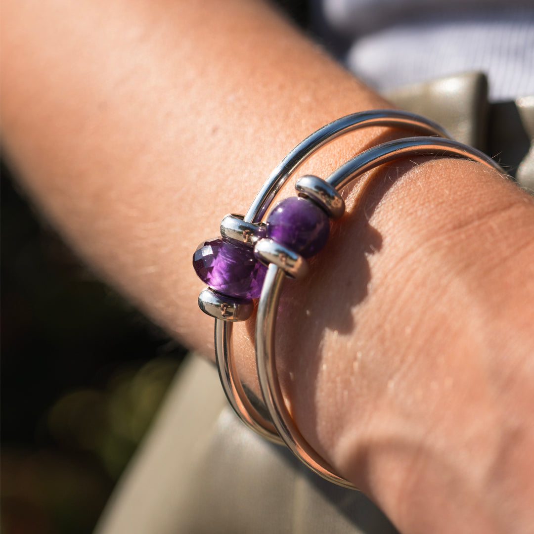 Amethyst Power Bangle